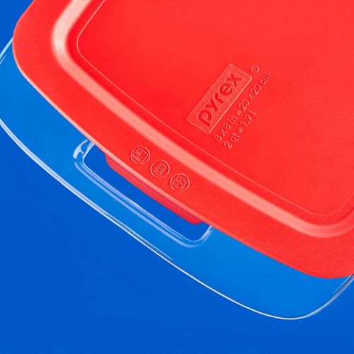  Pyrex Easy Grab Baking Dish with lid Food Storage, 8 x 8