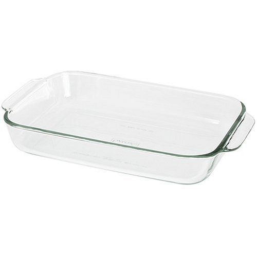  Pyrex Bakeware 2-Quart Oblong Baking/Serving Dish, Clear, 2.6