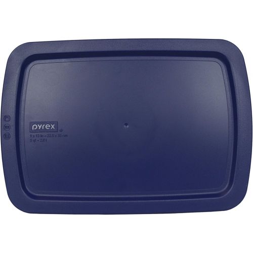  [아마존베스트]Pyrex C-233-PC Easy Grab Blue Rectangle Plastic Lid for 9 X 13 Oblong Baking Dish (Only Fits Easy Grab Baking Dish)