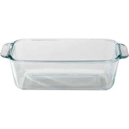  [아마존베스트]Pyrex 1.5-Quart Clear Basics Glass Loaf Pan (Set of 2)