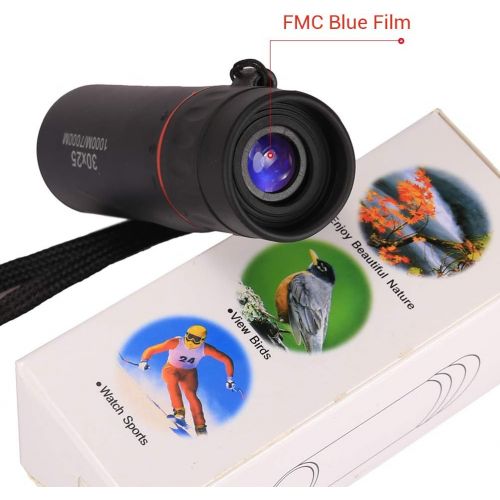  [아마존베스트]-Service-Informationen Pywee Mini HD Monocular Telescope, Monocular Binoculars with Night Vision 7X Range for Bird Watching Hunting Small Binoculars Night Vision Function for Camping Travel Animals 30x25