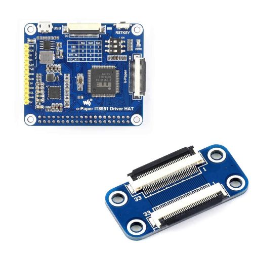  Pzsmocn 1200825 Resolution,with Embedded Controller IT8951,9.7inch E-Ink Display HAT for Raspberry Pi. USBSPII80I2C Interface.Applications Shelf Label, Industrial Instrument.