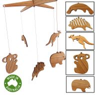 Q Global And Mobile Nursery Mobiles for Baby Room - Wooden Made in Australian from Sustainable Timber 100% Australian Made Real Wood