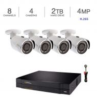 Q-See 16 Channel, 16 Camera 4MP HD IP NVR with 4TB HDD (QC826-4 + 16x QCN8068BA)