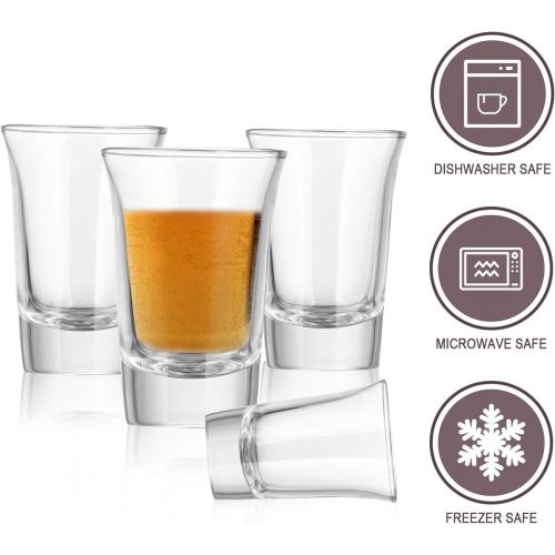  [아마존베스트]1.2 Ounce Heavy Base Shot Glass Set,QAPPDA Whisky Shot Glasses 1.2 oz,Mini Glass Cups For liqueur,Double Side Cordial Glasses,Tequila Cups Small Glass Shot Cups Set Of 20 KTY1501……