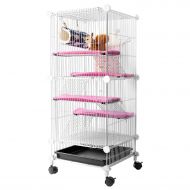 QCM Pet Hutch Cage for Squirrel/Ferret/Chinchilla/Guinea Pig/Rat or Other Small Animals Indoor, Expandable and Stackable, 14 x 14 x 36 in