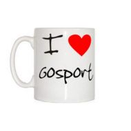 QDTrade I Love Heart Gosport Mug Ceramic 11 oz. Mug, Funny Coffee Mug, Best Gift for Birthday