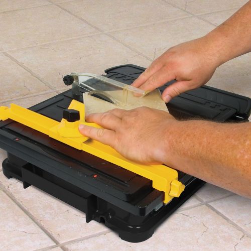  [아마존베스트]QEP 22400Q 3/5 HP Torque Master Tile Saw, 4-Inch,Black/Yellow