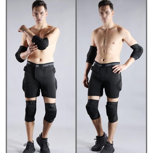  Q-FFL Detachable Hip Protection Shorts, Tailbone Hip Butt Pad, 3D EVA Padded Shorts for Skiing Skating Snowboard, S-XL Size (Size : Medium)