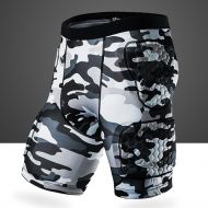 Q-FFL Breathable Protective Gear, Tailbone Hip 3D Protection Pads, Padded Shorts for Skating Cycling Outdoor Activities (Color : Camouflage, Size : X-Large)