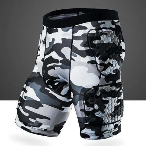  Q-FFL Breathable Protective Gear, Tailbone Hip 3D Protection Pads, Padded Shorts for Skating Cycling Outdoor Activities (Color : Camouflage, Size : X-Large)