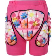 Q-FFL Teenagers 3D Padded Shorts, Tailbone Hip Protection Pads, Breathable Protective Gear for Skating Cycling Outdoor Activities (Size : Small)