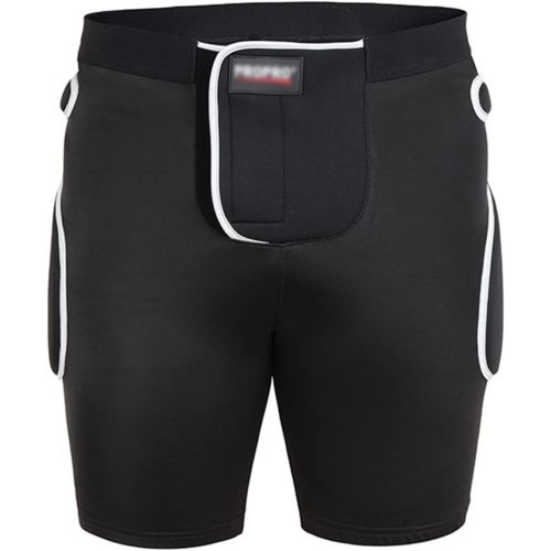  Q-FFL Black 3D Padded Shorts, Tailbone Hip Butt Pad, Breathable Protective Gear for Skating Cycling Outdoor Activities, S-XL Size (Size : Large)