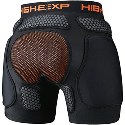  Q-FFL Breathable Protective Gear, Skating Impact Pad, Hip Protector Padded Short Pants for Skiing Snowboard, S-XL Size (Size : Large)