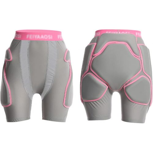  Q-FFL Women Hip Protector Short Pants, EVA 3D Padded Shorts, Tailbone Hip Butt Pad for Inline Skating, Skateboarding (Size : Medium)