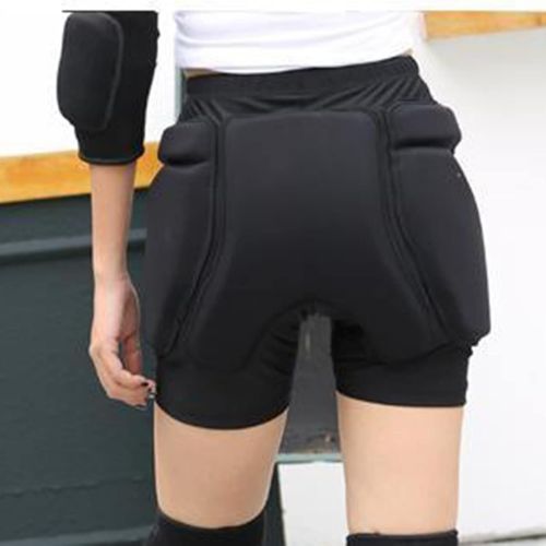  Q-FFL Breathable Hip Protector Padded Short Pants, Flexible Comfortable Tailbone Hip Butt Pad, Protection Hip for Inline Skating, Skateboarding (Size : X-Large)