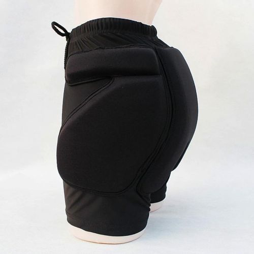  Q-FFL Breathable Hip Protector Padded Short Pants, Flexible Comfortable Tailbone Hip Butt Pad, Protection Hip for Inline Skating, Skateboarding (Size : X-Large)