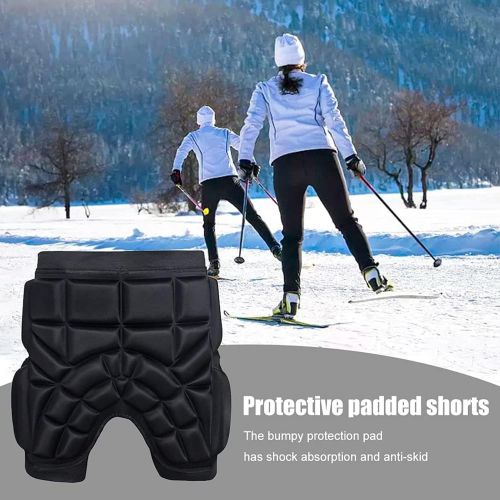  Q-FFL Tailbone Hip Butt Pad, Skating Impact Pad, Breathable Protective Gear for Men Women Skating Cycling Outdoor Activities (Size : Medium)