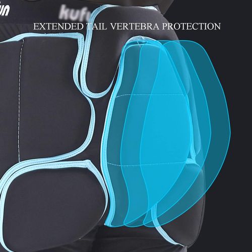  Q-FFL Ski Protective Gear, Tailbone Hip Butt Pad, Breathable Hip Protector Padded Short Pants for Skiing Skating Snowboard (Color : Black, Size : Medium)