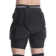 Q-FFL Skiing Hip Protector Short Pants, 3D Padded Hip Protection Pads, Breathable Protective Gear for Skating Snowboard, S-XL Size (Size : Small)