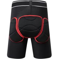 Q-FFL Protective Padded Shorts, Ice Figure Skating Hip Protection Pads, 3D Breathable Protective Gear for Men Women (Size : Small)