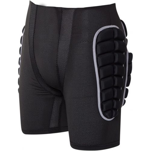  Q-FFL Ski Hip Pants, Breathable 3D Padded Shorts, Tailbone Hip Butt Pad for Skiing Skating Snowboard (Size : Small)
