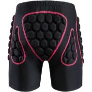 Q-FFL 3D Padded Shorts, Women Skating Impact Pad, Breathable Protective Gear for Snowboard Ski Ice Skating Skateboard (Size : Large)