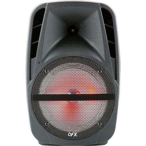  QFX PBX-61161 15 Portable Party Speaker with Wireless Microphone & Stand