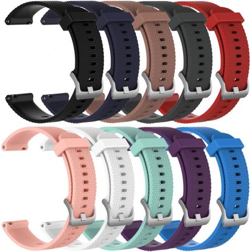  [아마존베스트]QGHXO Band for Garmin VivoActive 3, Soft Silicone Replacement Watch Band for Garmin VivoActive 3 / Garmin Vivoactive 3 Music/Garmin Forerunner 645 Music (No Tracker, Replacement Ba