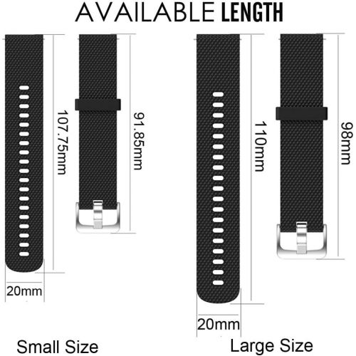  [아마존베스트]QGHXO Band for Garmin VivoActive 3, Soft Silicone Replacement Watch Band for Garmin VivoActive 3 / Garmin Vivoactive 3 Music/Garmin Forerunner 645 Music (No Tracker, Replacement Ba