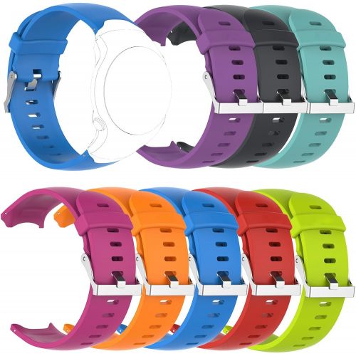  QGHXO Band for Garmin Approach S3, Soft Silicone Replacement Watch Band Strap for Garmin Approach S3