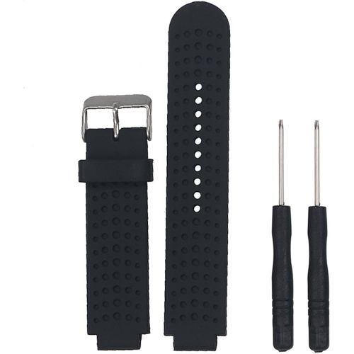  QGHXO Band for Garmin Forerunner 25, Soft Silicone Replacement Watch Band Strap for Garmin Forerunner 25