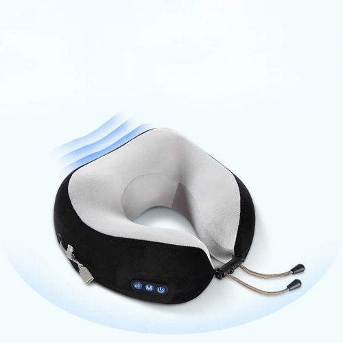  ☜☞QGhead Neck Massager, Cordless U Shape Electric Rechargeable Travel Pillow Nap...