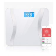 ☜☞Electronic Scales,QGhead New Digital Bluetooth Body Fat Smart Scale, Home Use Cell Mobile Devices Health Care, Portable Scale for Travel,Home Use (White)