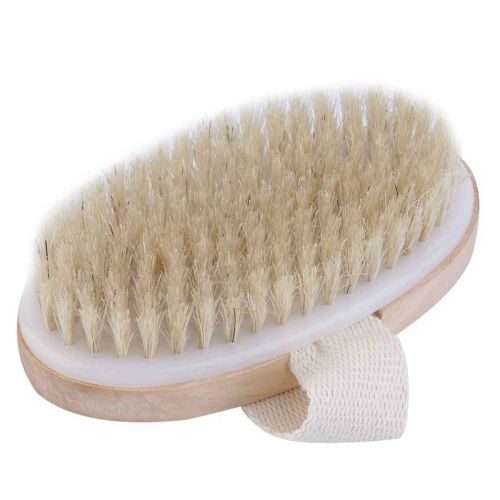  QHGstore Qhgstore Natural Bristle Dry Skin Body Brush Remove Dead Skin and toxins Cellulite Treatment Exfoliates Stimulates Blood Circulation Promote Healthy Glowing Skin