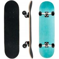 QIAOLI Skateboards for Beginners Four-Wheel Double Maple Deck Long Board Professional Skate Board with Skateboard Metal Bracket Scooter (Color : Blue)