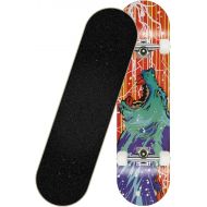 QIAOLI Four-Wheel Skateboard Double Rocker Adult Skate Board Wood Maple Longboard Skateboarding for Girls,Boys,Beginners, Adults (Color : D)