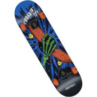 QIAOLI Creative Four-Wheel Skateboard Beginner for Adult Boys and Girls Emery Double Warped Maple Non-Slip Skateboard (Color : F)