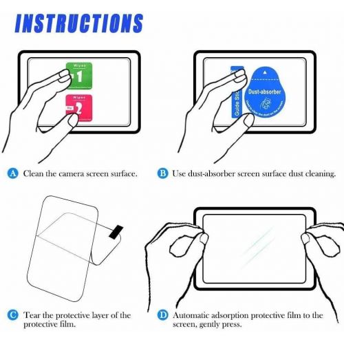  QIBOX Screen Protector Compatible with Nikon D3500 D3400 D3300 D3200 D3100 DSLR Camera, [3 packs] 9H Tempered Glass Shield Protection Cover Anti-Bubble Anti-scratch Anti-fingerprin