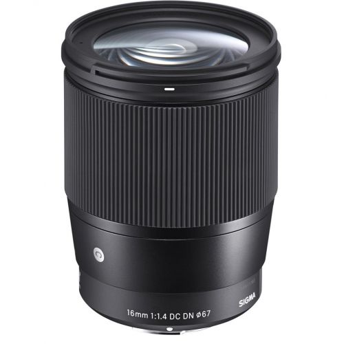  Sigma 16mm f1.4 DC DN Contemporary Lens for Sony E W16GB SD Card & Travel Kit