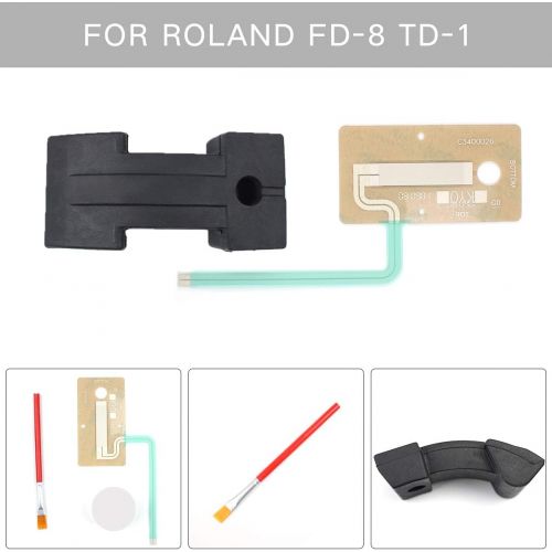  [아마존베스트]QIC Sheet Sensor Servomotor Pedal for Roland Drum FD-8 TD-1 Hi Hat Pedal Rubber Partial Circuit TD4 9 11 15 17 Drum Accessories (Pedal Rubber + Sheet Sensor)
