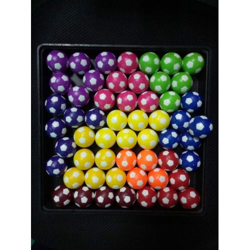  QIMEI Sunfung Table Soccer Foosballs Replacement Balls Mini Multicolor 36mm Official Foosball 12 Pack