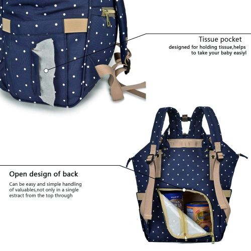  [아마존 핫딜] [아마존핫딜]QIMIAOBABY Qimiaobaby Diaper Bag Backpack, baby Nappy storage travel bag