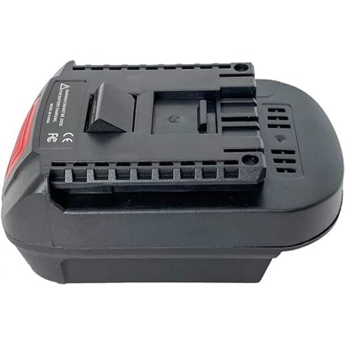  Battery Adapter for Bosch 18V Lithium-Ion Cordless Tool, Compatible with Dewalt 18V 20V Max/Milwakee M18 18V Li-ion Battery Convert to Bosch 18V Compact Lithium Battery BAT608 BAT609 BAT612 BAT618