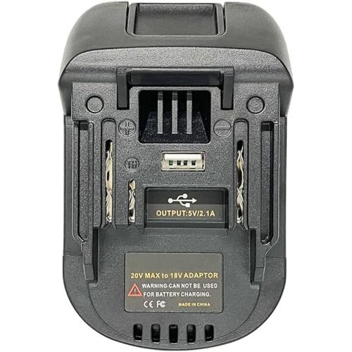  Replacement for Makita 18V Lithium Battery Adapter for Makita 18V LXT Cordless Tool, Convert for Black+Decker/Stanley/Porter-Cable 20V Lithium Battery to Makita 18V Lithium-Ion Battery Converter