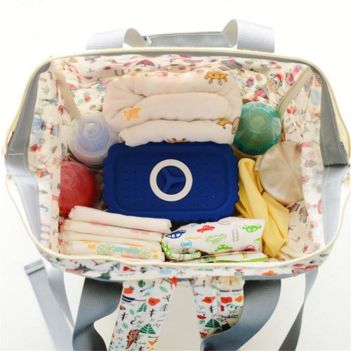  QIXINGHU Diaper Bag for Baby Care Travel Backpack Multi-Function Nappy Bags Handbags Large Capacity Waterproof Lightweight