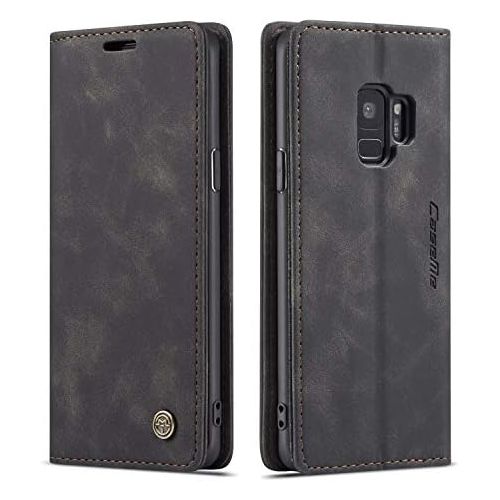  [아마존베스트]QLTYPRI Samsung Galaxy S7 case Vintage PU Leather Wallet Case TPU Bumper [Card Slots] [Hands-Free Kickstand] [Magnetic Closure] Shockproof Flip Folio Case for Samsung Galaxy S7 - B