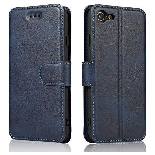  [아마존베스트]QLTYPRI iPhone 6 iPhone 6S Case Premium PU Leather Simple Wallet Case TPU Bumper [Card Slots] [Kickstand] [Magnetic Closure] Shockproof Flip Cover for Apple iPhone 6 iPhone 6S - Bl