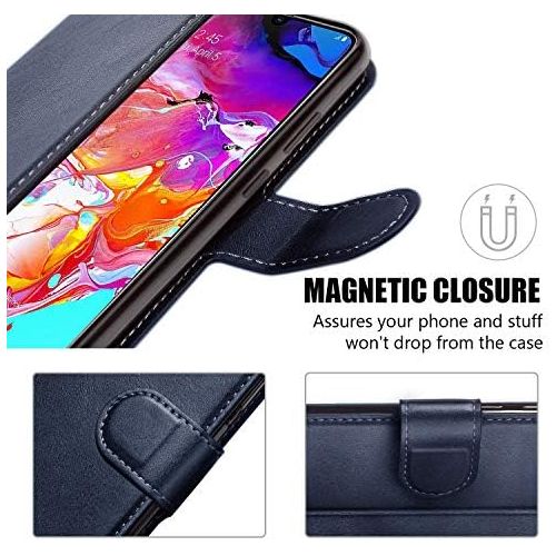  [아마존베스트]QLTYPRI iPhone 6 iPhone 6S Case Premium PU Leather Simple Wallet Case TPU Bumper [Card Slots] [Kickstand] [Magnetic Closure] Shockproof Flip Cover for Apple iPhone 6 iPhone 6S - Bl