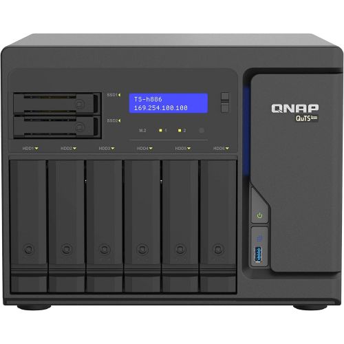  [아마존베스트]QNAP TS-h886 8 Bay Enterprise NAS with Intel Xeon D-1622 CPU and Four 2.5GbE Ports